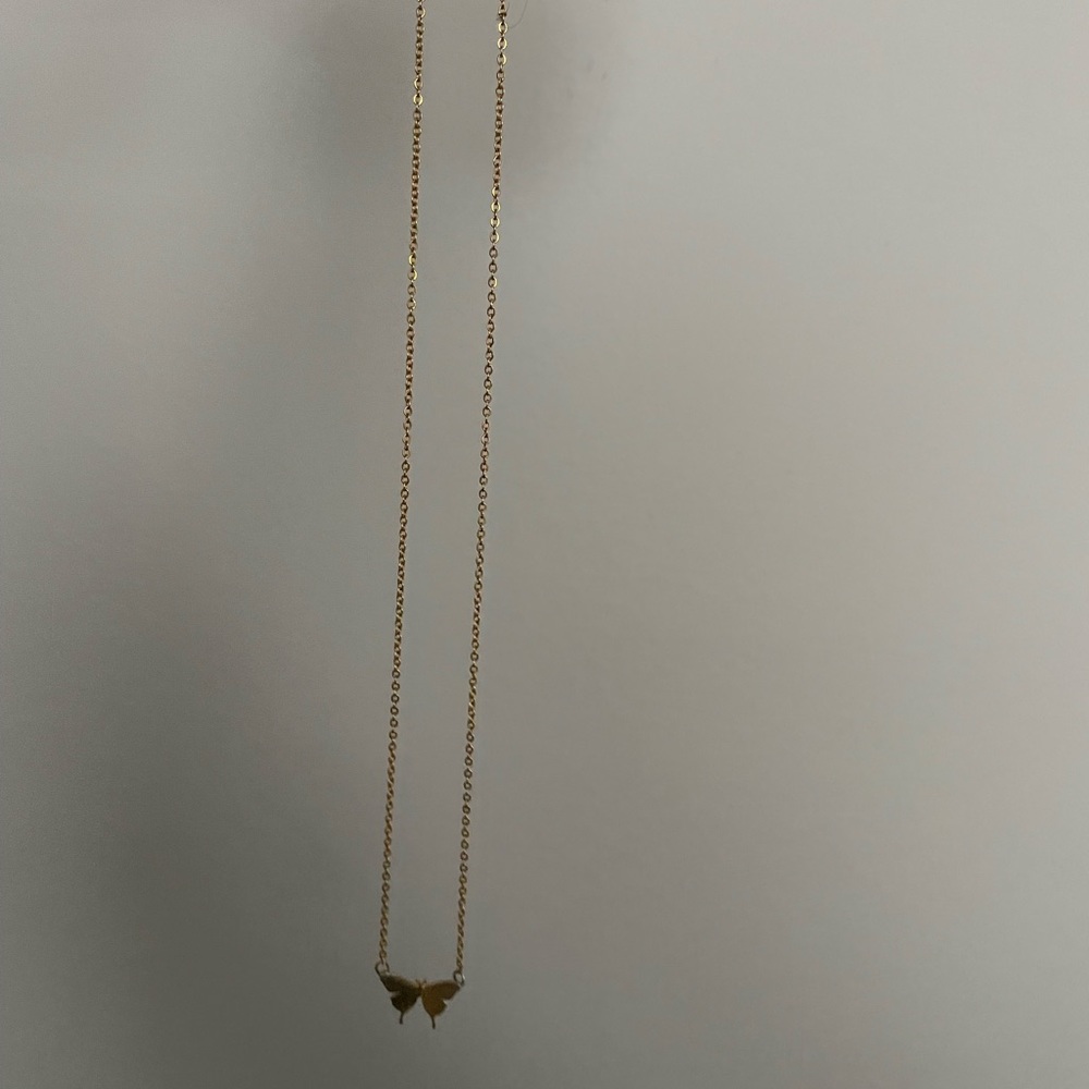 Etsy Gold Butterfly Necklace